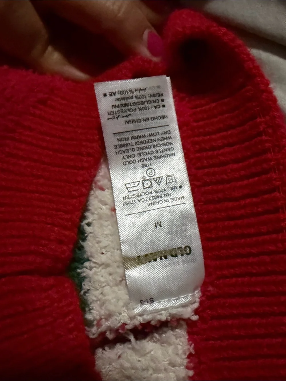 Old Navy Red, Green & White Elf Stripe Holiday DOG/ Animal Sweater